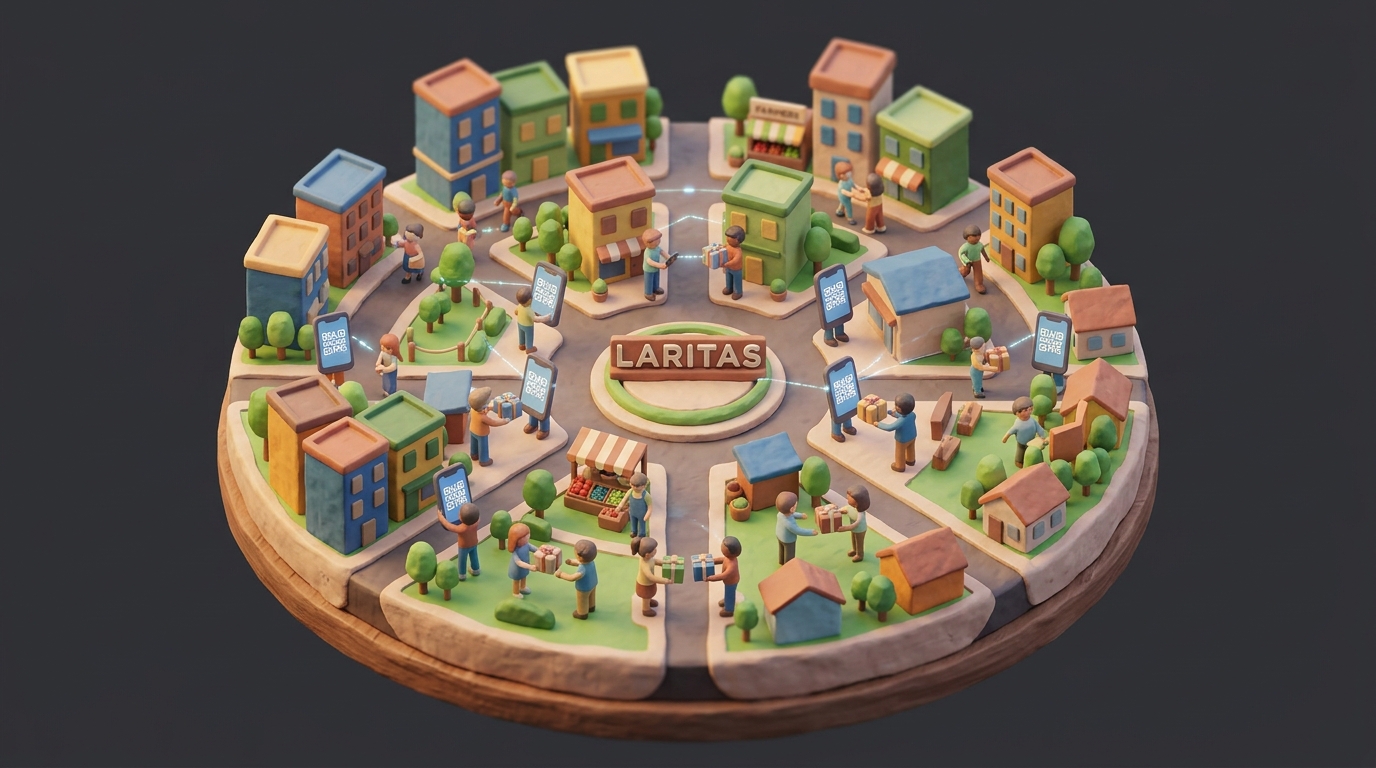 3D Diorama Connected City Hub