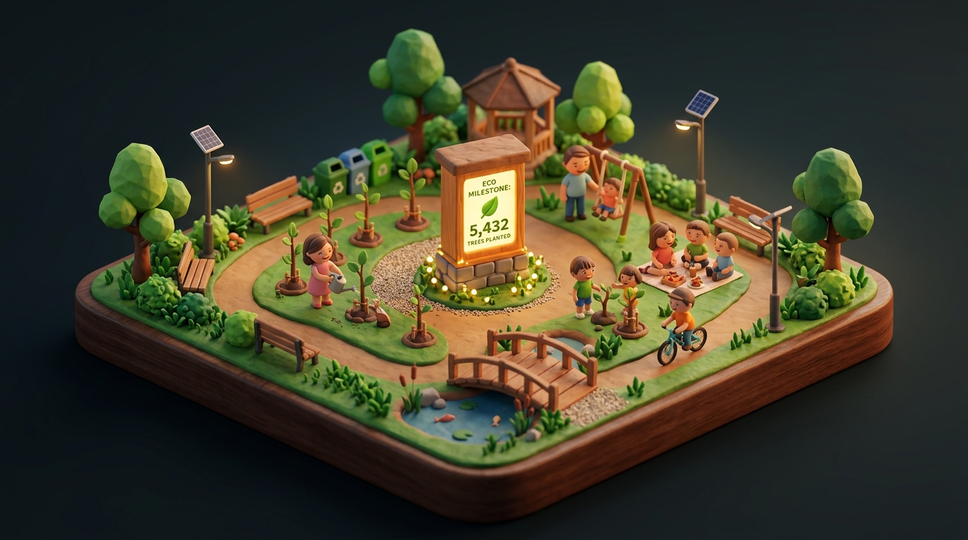3D Diorama Eco Park Karma
